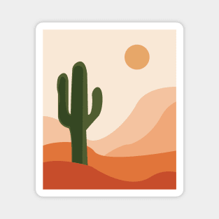 Desert climate, cactus , sun and sand, abstract cactus desert beauty, Magnet