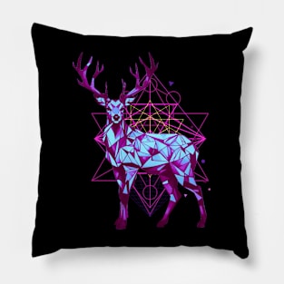 Geometric Deer Pillow