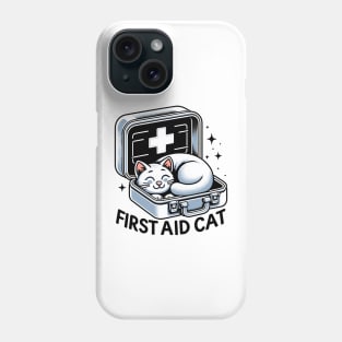 First Aid Cat Pun Nurse Doctor Healthcare Novelty Funny Cat Phone Case