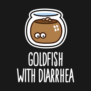 Funny veterinarian goldfish with diarrhea cartoon T-Shirt