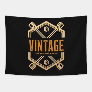 Vintage Repair Shop Tapestry