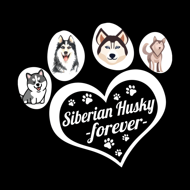 Siberian Husky forever by TeesCircle