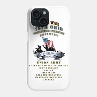 Civil War - 76th Ohio Infantry Regiment - USA - Battle X 300 Phone Case