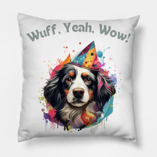 Woofy Adventure - Funny Dog Design Pillow