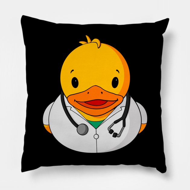 Doctor Rubber Duck Pillow by Alisha Ober Designs