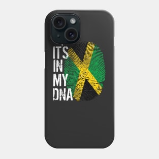 Jamaica Flag Fingerprint My Story DNA Jamaican Phone Case