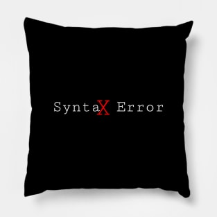 Syntax Error Pillow