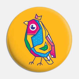 Colorful bird Pin