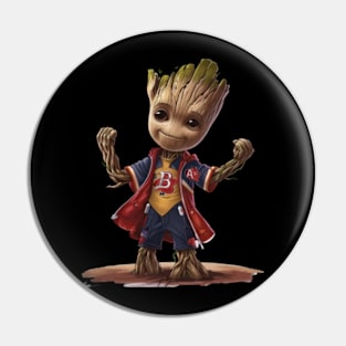 Groot Vs Atlanta Braves Braves Beware Pin