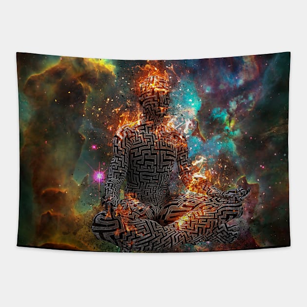 Space Meditation Tapestry by rolffimages