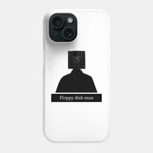 Floppy disk man Phone Case