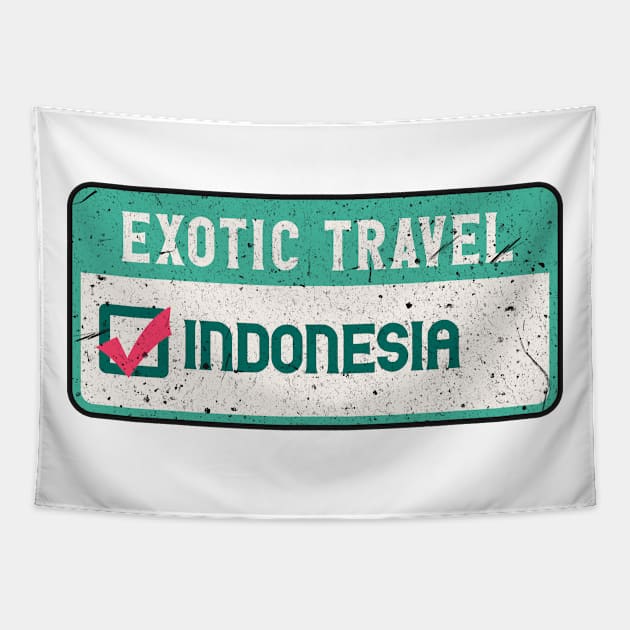 Indonesia travel list Tapestry by SerenityByAlex