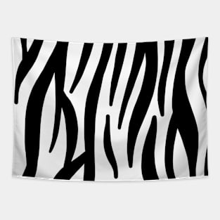 1980s preppy modern animal black and white zebra print Tapestry