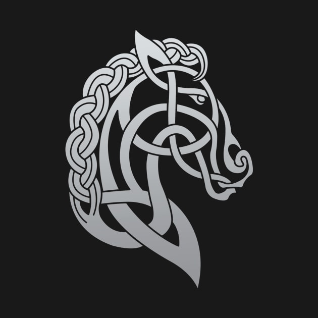 Celtic Horse Silver Grey Blend by Daniel Ranger