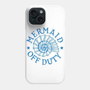 Mermaid Off Duty - blue Phone Case