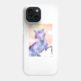 Light wolf dog Phone Case