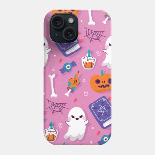 Pink Halloween pattern Phone Case