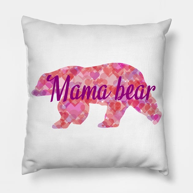 mama bear Pillow by samzizou