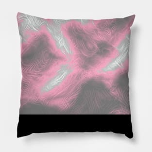 Demigirl Pride Abstract Fractal Fog Pillow