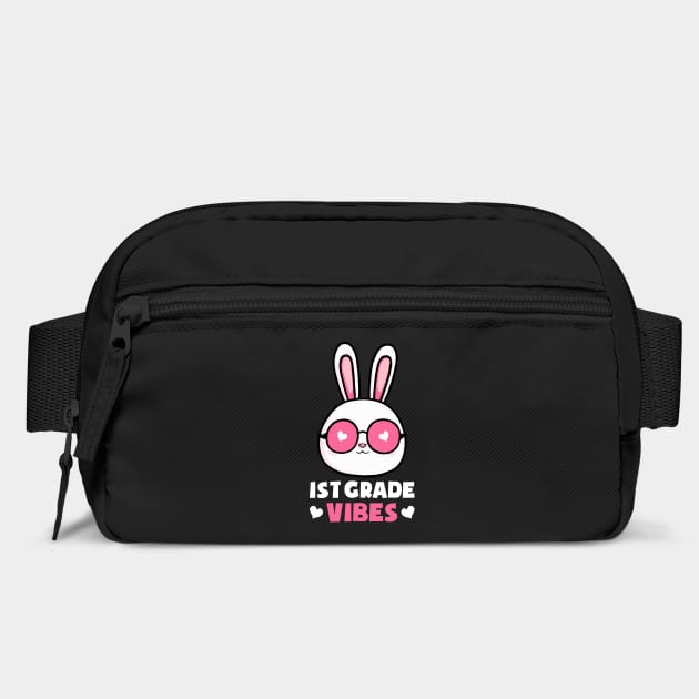 First 1st Grade Vibes Rabbit Bunny Lover for Kids Happy First Day of School by Tshirtiz