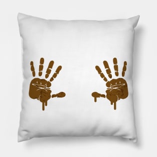 Dirty Handprints Pillow