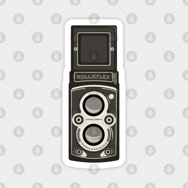 Rolleiflex TLR Camera Magnet by Randomart