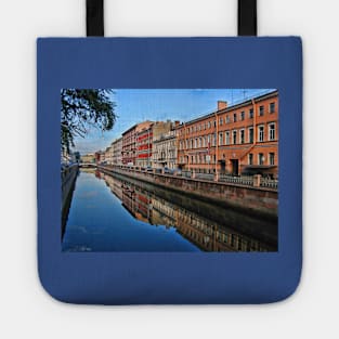 Perfect Reflection at Griboedov Canal. Saint Petersburg, Russia Tote