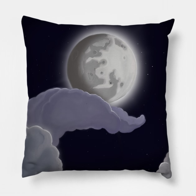 To the moon and back Pillow by ArtisanGriffinKane