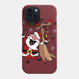 happy Holidays drunk santa Phone Case