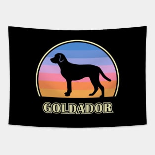 Goldador Vintage Sunset Dog Tapestry
