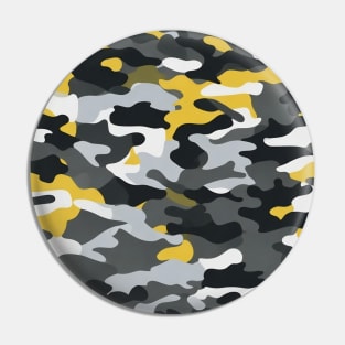 Yellow Camouflage design for Phone Case Pin