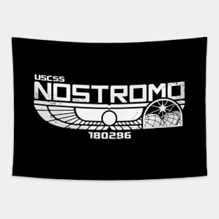 Nostromo Logo (White) Tapestry