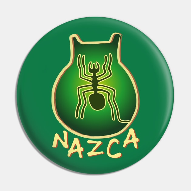 Nazca spider Pin by Manuarts