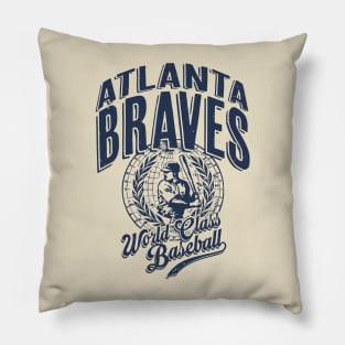 Vintage BRAVES World Class Baseball Pillow