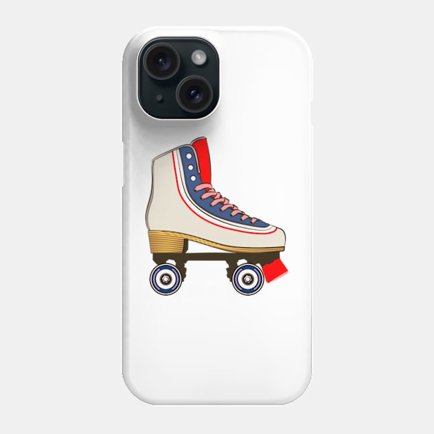 Vintage Roller Blades Phone Case by Worldengine