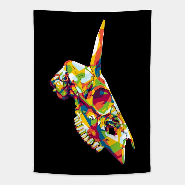 Scary Animal Skull Tapestry by wpaprint