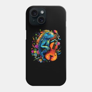 Iguana Playing Violin Phone Case