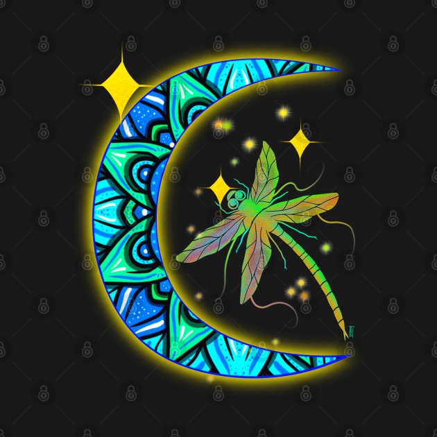 Dragonfly moon by Chillateez 