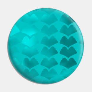 Jewel Ginkgo Single Hue Array Cyan Pin