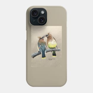 Cedar Waxwings Phone Case