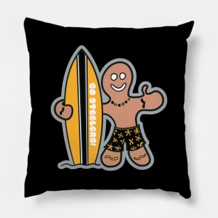 Surfs Up for the Pittsburgh Steelers! Pillow