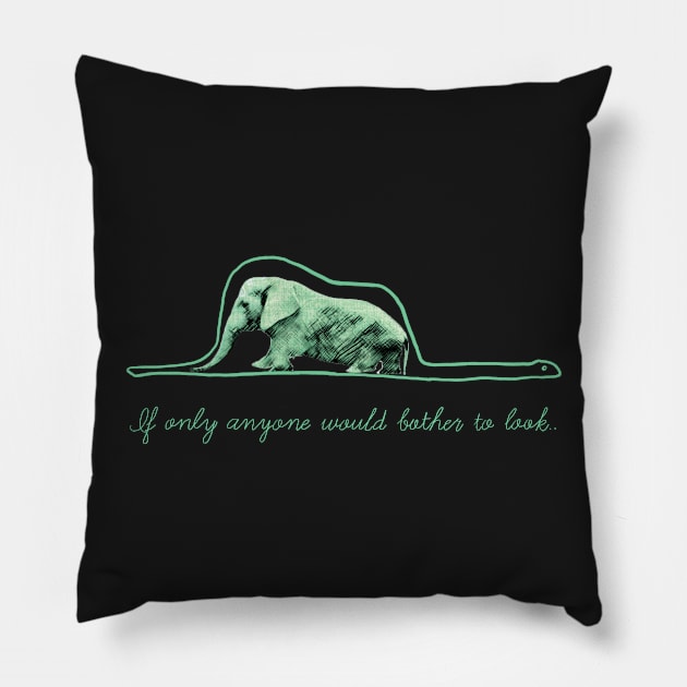 Le petit elephant Pillow by 7rancesca