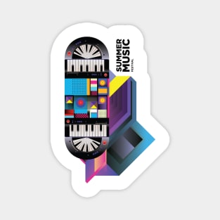 Summer Music Festival Magnet