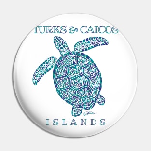 Turks & Caicos Islands Sea Turtle Pin