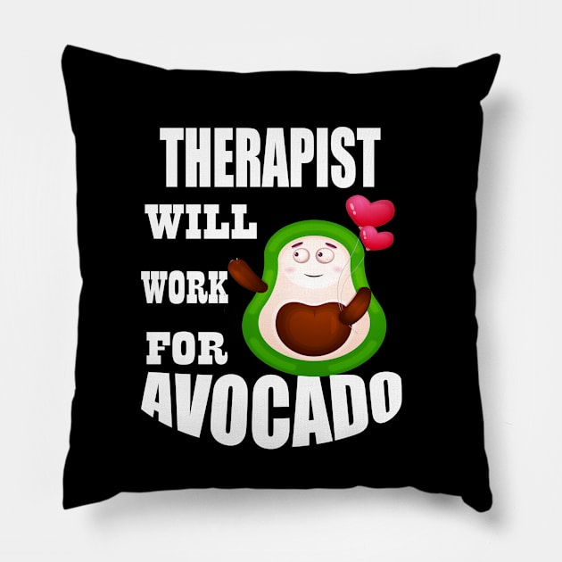 Therapist Will Work for Avocado Pillow by Emma-shopping