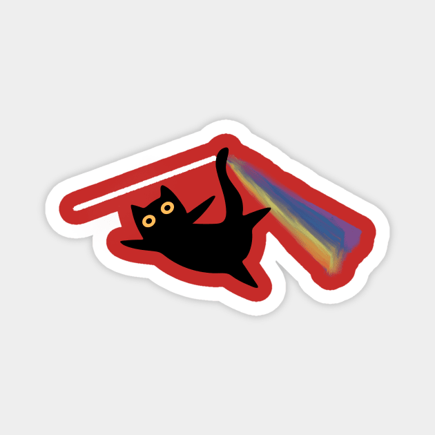 Cat Prism Light Refraction Magnet by The WYLD Tribe