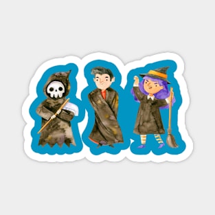 THE THREE HALLOWEEN CHARACTAR Magnet