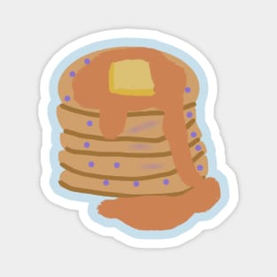 Blueberry Buttered Pancakes Magnet