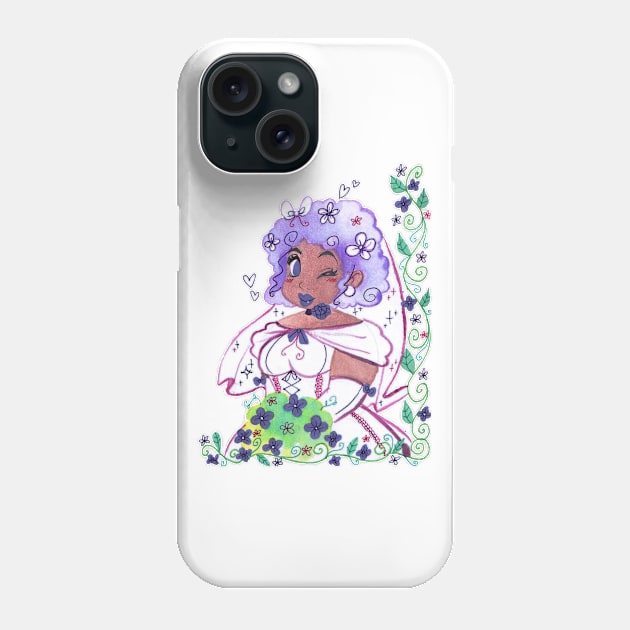 Purple Haired Bride Phone Case by saradaboru