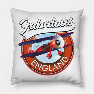 Fabulous England travel patch Pillow